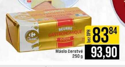 Máslo čerstvé 250 g 