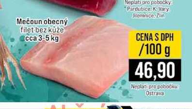 Mečoun obecný filet bez kůže 100 g