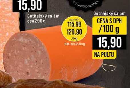 Gothajský salám pultový prodej 100 g 