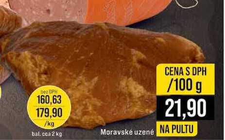 Moravské uzené pultový prodej 100 g