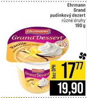 Ehrmann Grand pudinkový dezert 190 g 