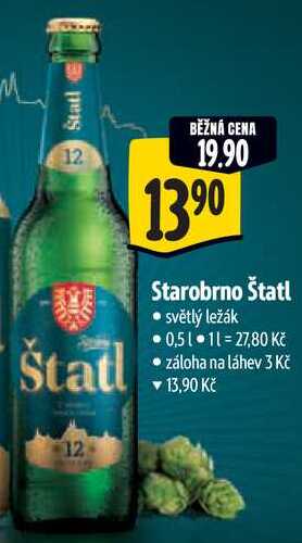 Starobrno Štatl, 0,5 l