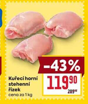 Kuřecí horní stehenní řízek cena za 1 kg