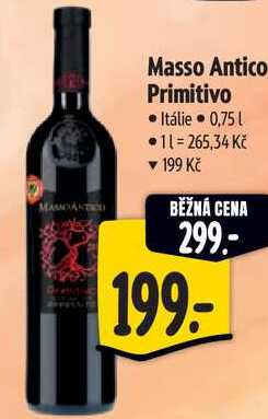 Masso Antico Primitivo, 0,75 l