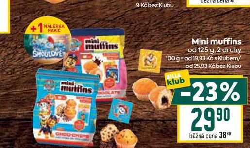 Mini muffins od 125 g