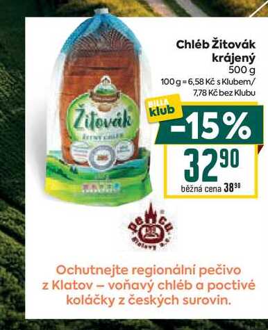 Chléb Žitovák krájený 500 g  