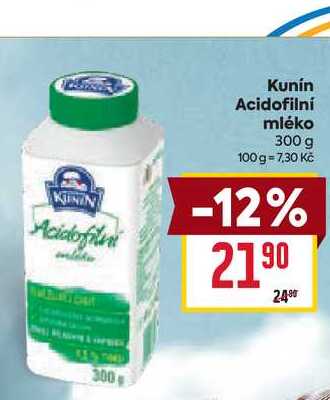 Kunín Acidofilní mléko 300 g 