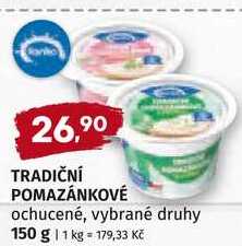 RANKO TRADIČNÍ POMAZÁNKOVÉ ochucené, vybrané druhy 150 g   