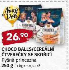 CHOCO BALLS/CEREÁLNÍ ČTVEREČKY SE SKOŘICÍ Pyšná princezna 250 g  