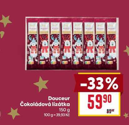 Douceur Čokoládová lízátka 150 g 
