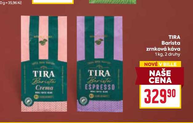 TIRA Barista zrnková káva 1 kg