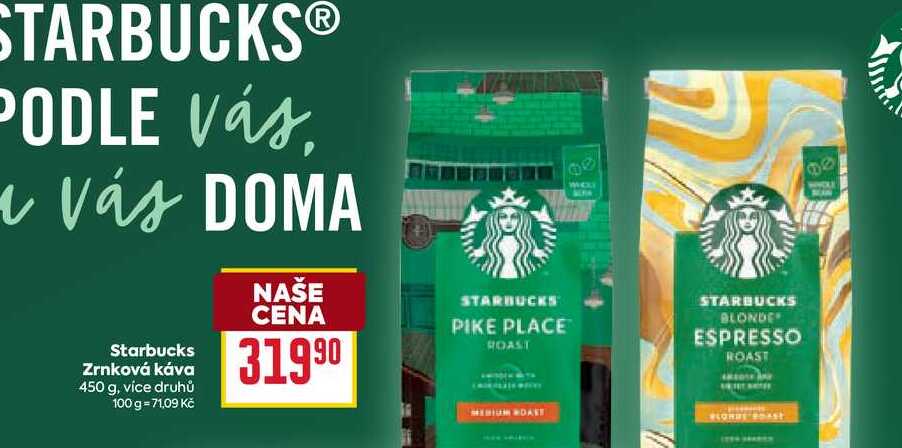 Starbucks Zrnková káva 450 g