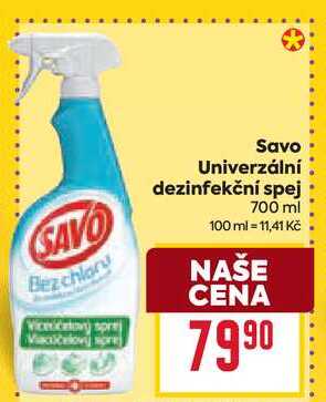 Savo Univerzální dezinfekční sprej 700 ml 