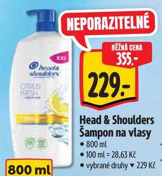 Head & Shoulders Šampon na vlasy, 800 ml  