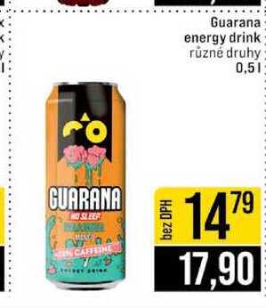 Guarana energy drink plech 0,5 l