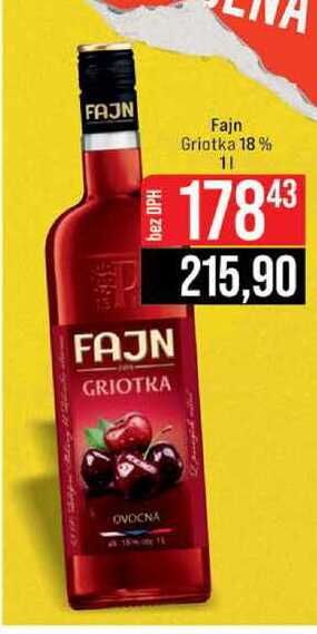 Fajn Griotka 18% 1 l
