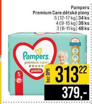 Pampers Premium Care dětské pleny 34 - 48 ks