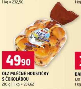 Ölz mléčné houstičky s čokoládu 210g