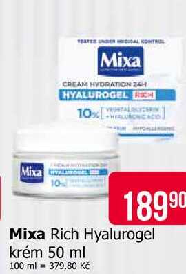Mixa Rich Hyalurogel krém 50 ml 
