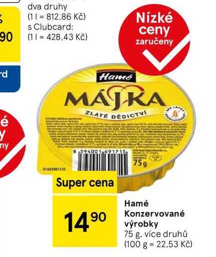 Hamé Konzervované výrobky, 75 g  
