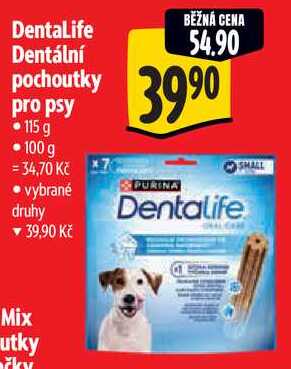 DentaLife Dentální pochoutky pro psy, 115 g