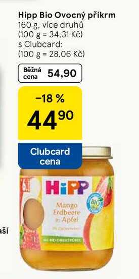 Hipp Bio Ovocný příkrm, 160 g