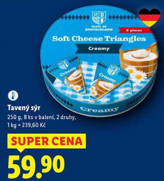 Tavený sýr, 250 g