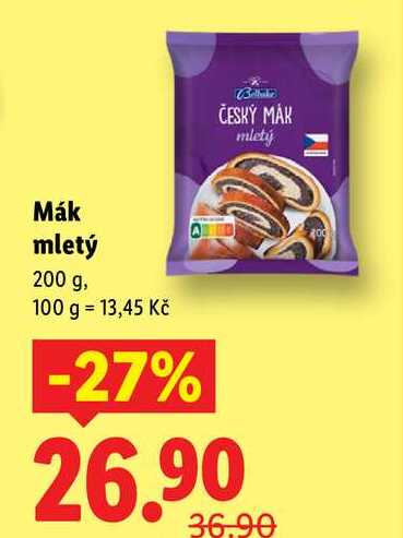 Mák mletý, 200 g
