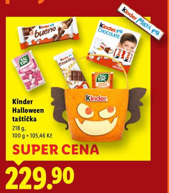 Kinder Halloween taštička, 218 g