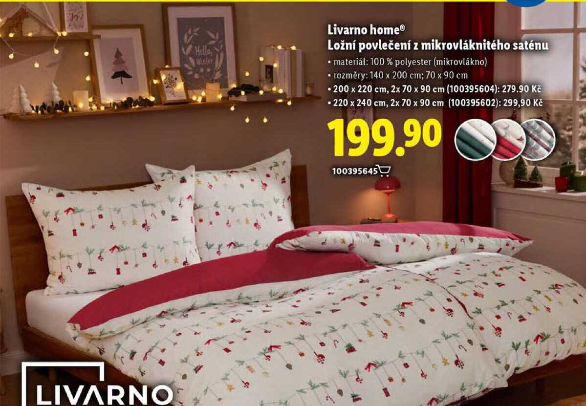 Livarno home Ložní povlečení z mikrovláknitého saténu 