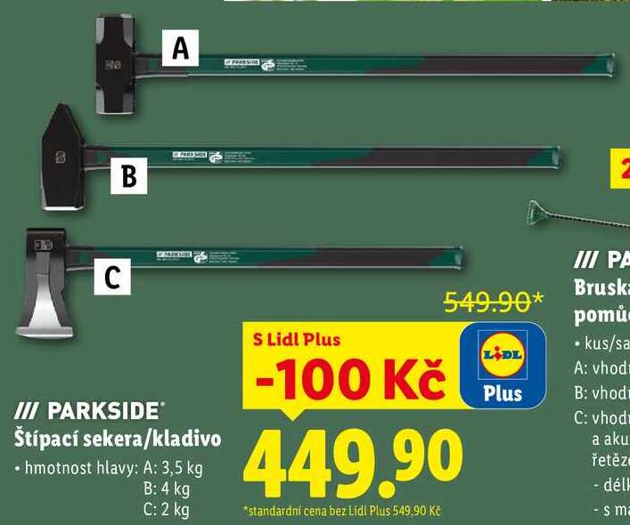 PARKSIDE Štípací sekera/kladivo 