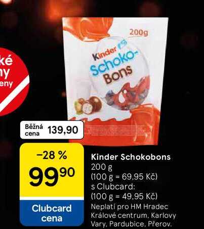 Kinder Schokobons, 200 g 