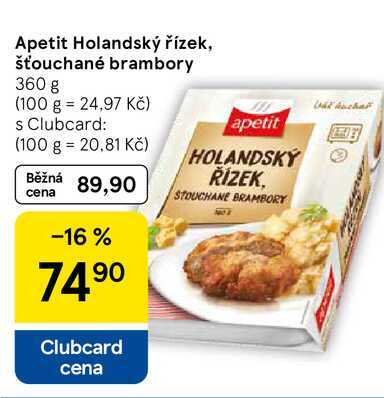 Apetit Holandský řízek, šťouchané brambory, 360 g