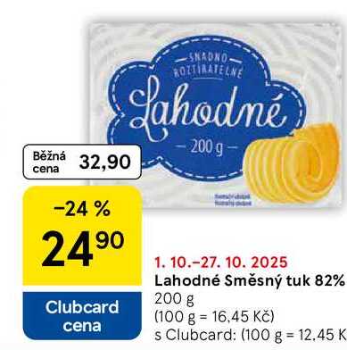 Lahodné Směsný tuk 82%, 200 g 