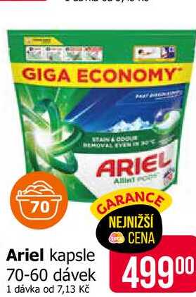 Ariel kapsle 70-60 dávek
