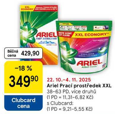 Ariel Prací prostředek XXL 38-63 PD