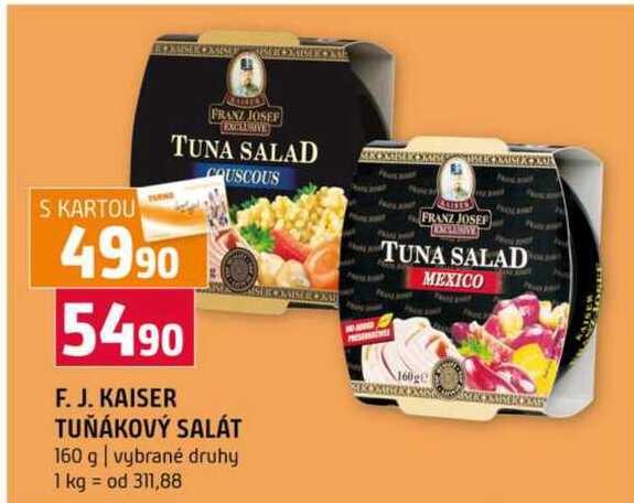 F. J. Kaiser tuňákový salát 160g 