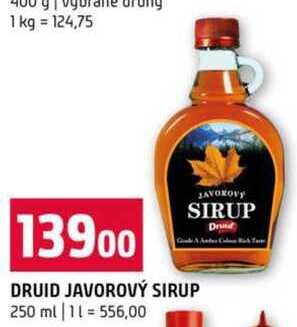 Druid javorový sirup 250ml