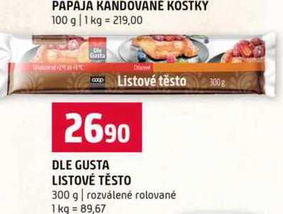 Dle gusta listové těsto 300g