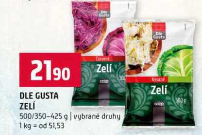 Dle gusta zelí 500g