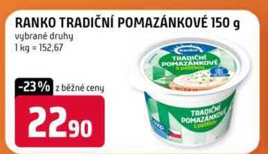 Ranko tradiční pomazánkové 150g