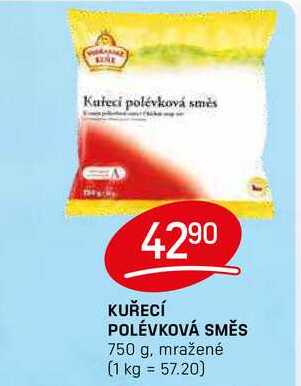 KUŘECÍ POLÉVKOVÁ SMĚS 750 g, mražené 