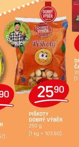 PIŠKOTY DOBRÝ VÝBĚR 250 g