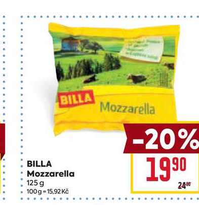 BILLA Mozzarella 125 g