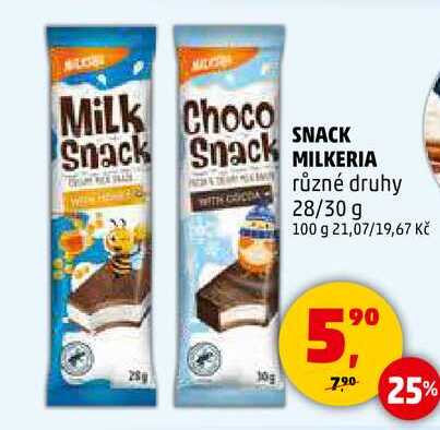 SNACK MILKERIA, 28/30 g