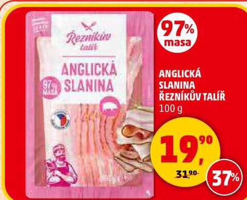 ANGLICKÁ SLANINA ŘEZNÍKŮV TALÍŘ, 100 g