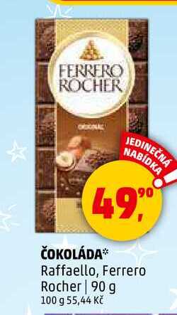 ČOKOLÁDA Raffaello, Ferrero Rocher, 90 g