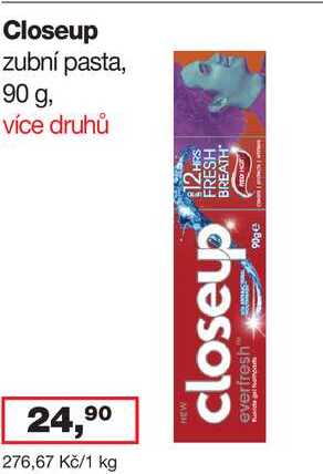 Closeup zubní pasta, 90 g, více druhů