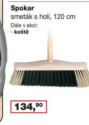 Spokar smeták s holí, 120 cm