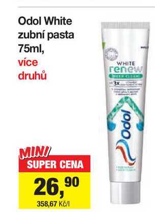 Odol White zubní pasta 75ml, více druhů